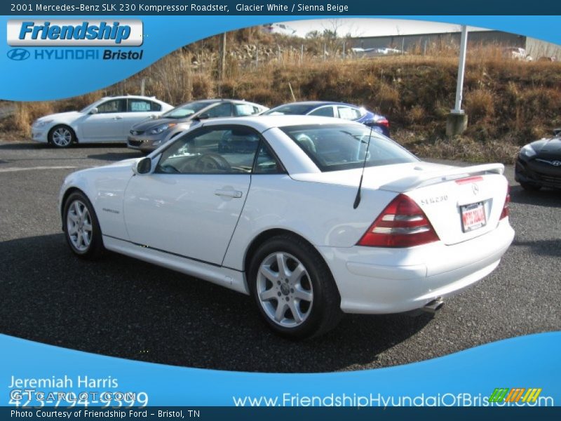 Glacier White / Sienna Beige 2001 Mercedes-Benz SLK 230 Kompressor Roadster