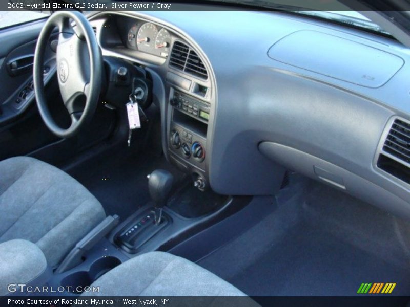 Silver Pewter / Gray 2003 Hyundai Elantra GLS Sedan