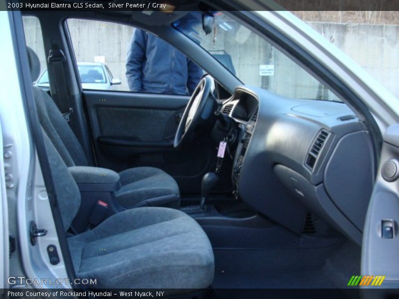 Silver Pewter / Gray 2003 Hyundai Elantra GLS Sedan