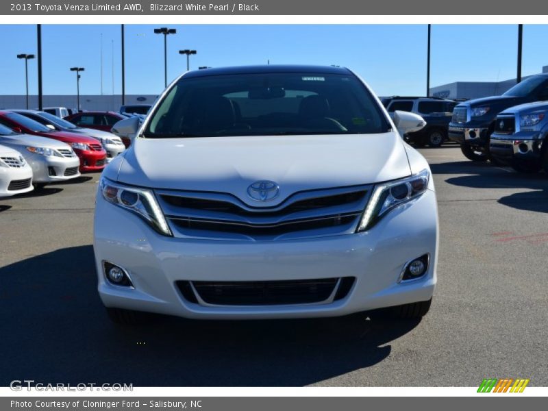 Blizzard White Pearl / Black 2013 Toyota Venza Limited AWD