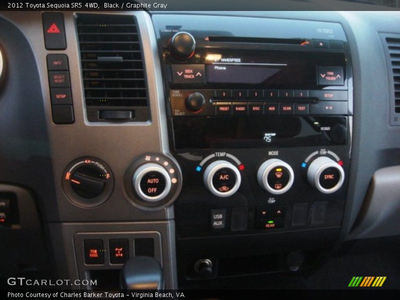 Black / Graphite Gray 2012 Toyota Sequoia SR5 4WD