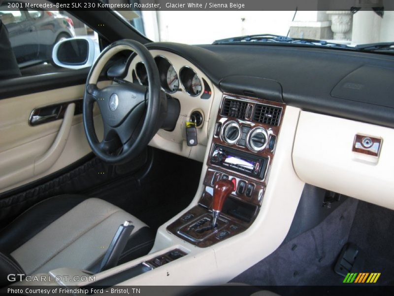 Glacier White / Sienna Beige 2001 Mercedes-Benz SLK 230 Kompressor Roadster