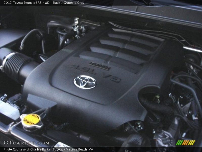 Black / Graphite Gray 2012 Toyota Sequoia SR5 4WD