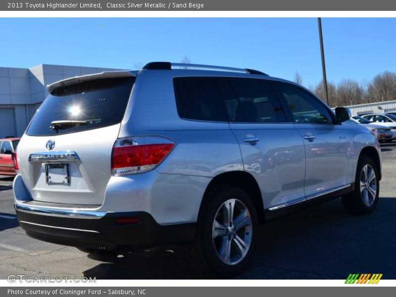 Classic Silver Metallic / Sand Beige 2013 Toyota Highlander Limited