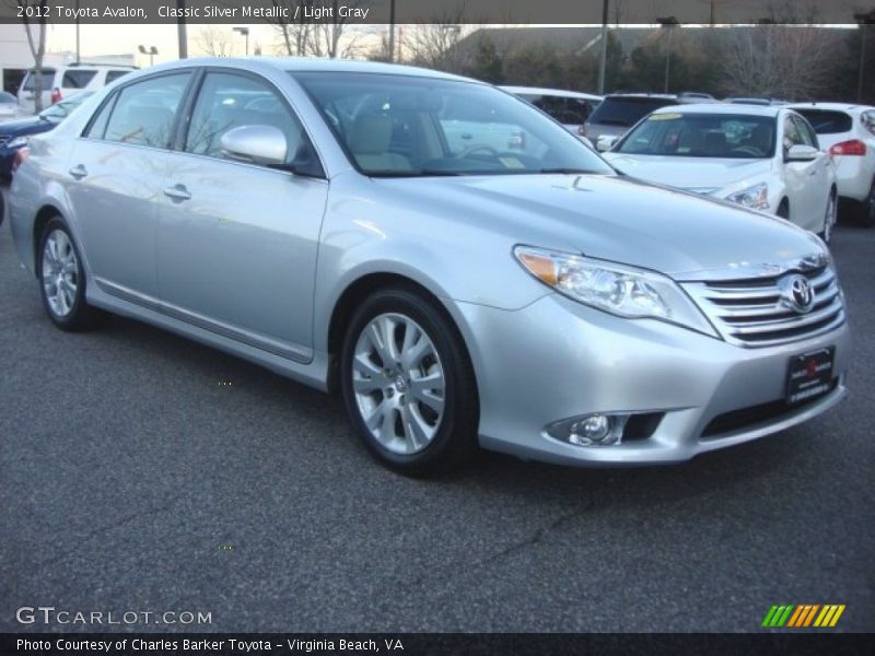 Classic Silver Metallic / Light Gray 2012 Toyota Avalon