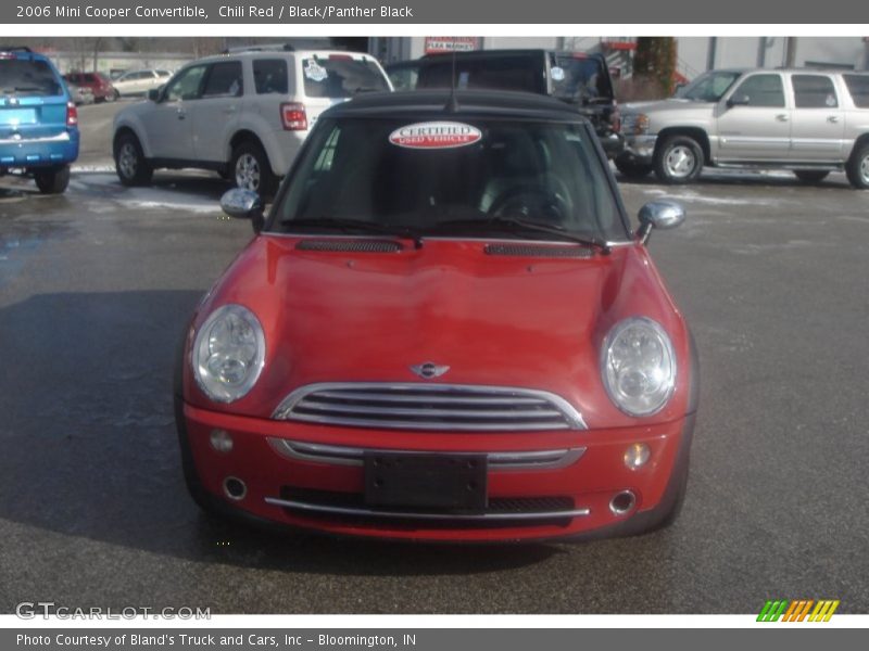 Chili Red / Black/Panther Black 2006 Mini Cooper Convertible