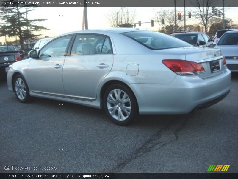 Classic Silver Metallic / Light Gray 2012 Toyota Avalon