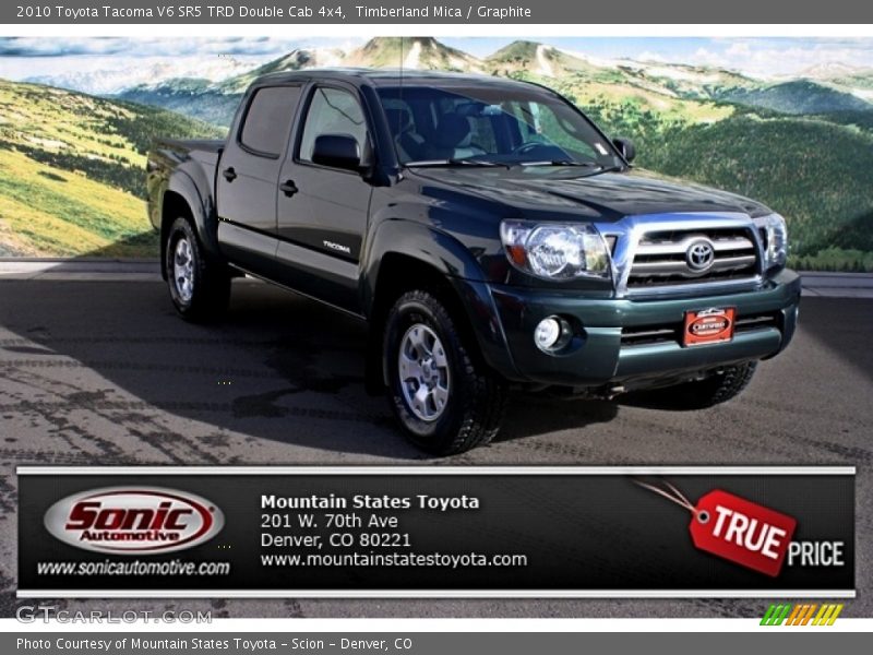Timberland Mica / Graphite 2010 Toyota Tacoma V6 SR5 TRD Double Cab 4x4