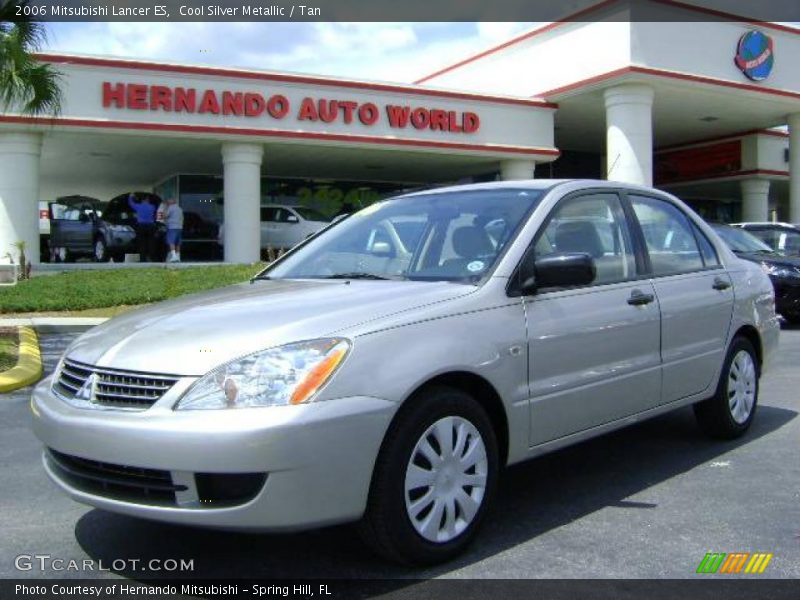Cool Silver Metallic / Tan 2006 Mitsubishi Lancer ES