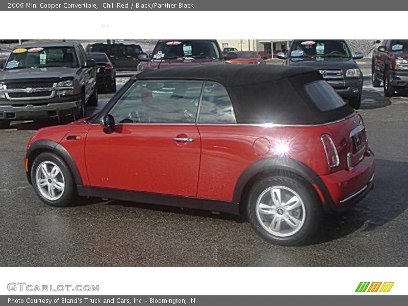 Chili Red / Black/Panther Black 2006 Mini Cooper Convertible