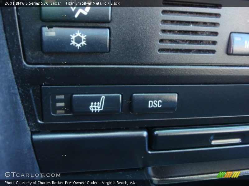 Titanium Silver Metallic / Black 2001 BMW 5 Series 530i Sedan