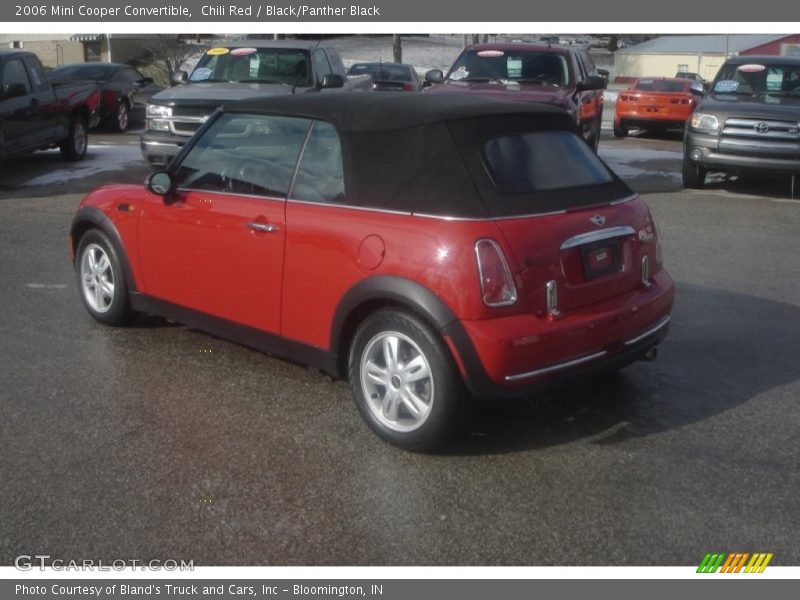 Chili Red / Black/Panther Black 2006 Mini Cooper Convertible