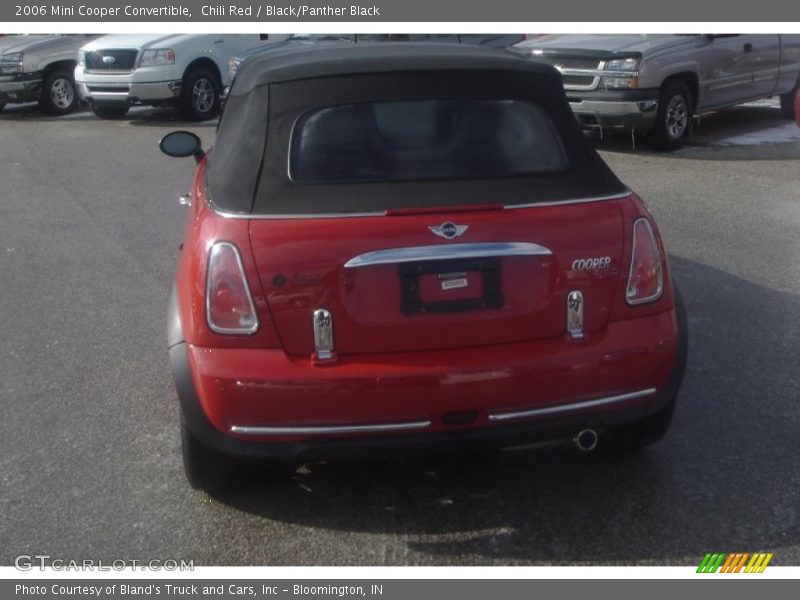 Chili Red / Black/Panther Black 2006 Mini Cooper Convertible