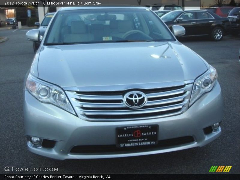 Classic Silver Metallic / Light Gray 2012 Toyota Avalon