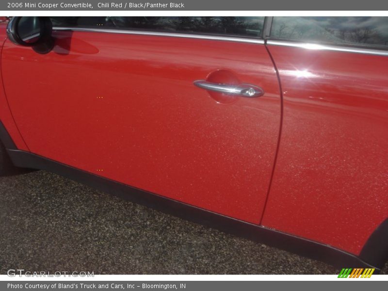 Chili Red / Black/Panther Black 2006 Mini Cooper Convertible