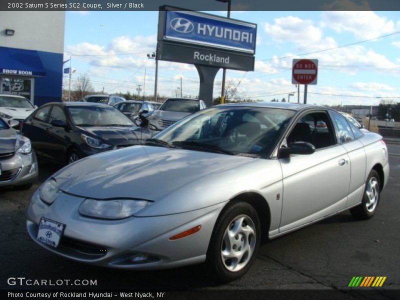 Silver / Black 2002 Saturn S Series SC2 Coupe