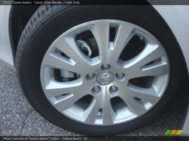 Classic Silver Metallic / Light Gray 2012 Toyota Avalon