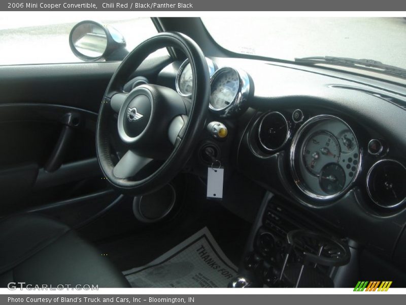 Chili Red / Black/Panther Black 2006 Mini Cooper Convertible