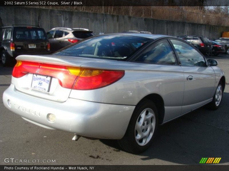 Silver / Black 2002 Saturn S Series SC2 Coupe