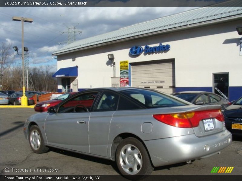 Silver / Black 2002 Saturn S Series SC2 Coupe