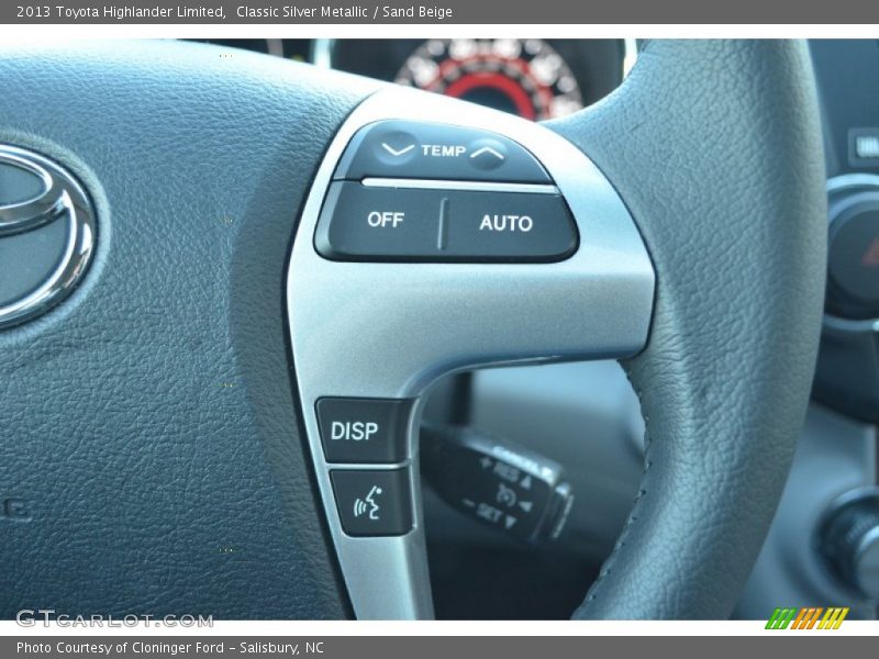 Classic Silver Metallic / Sand Beige 2013 Toyota Highlander Limited