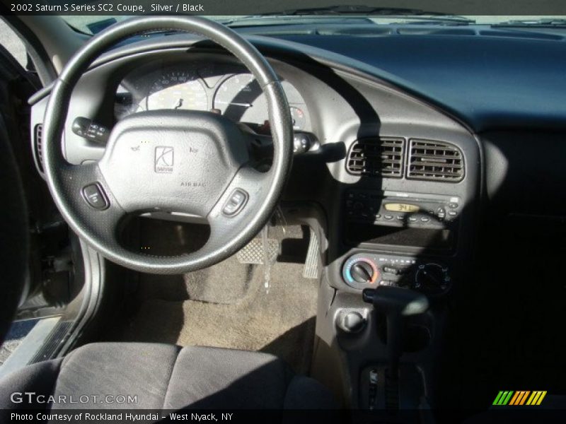 Silver / Black 2002 Saturn S Series SC2 Coupe