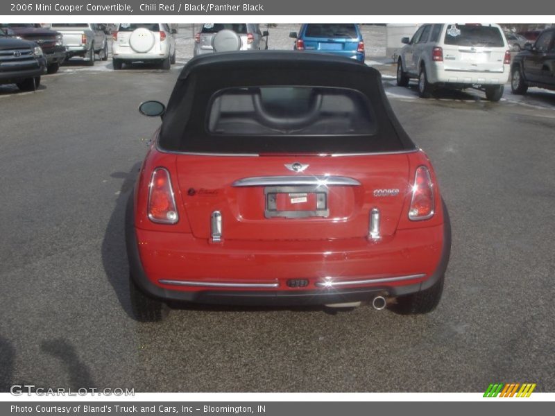 Chili Red / Black/Panther Black 2006 Mini Cooper Convertible