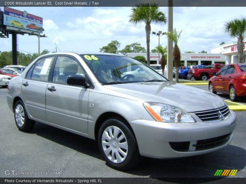 Cool Silver Metallic / Tan 2006 Mitsubishi Lancer ES