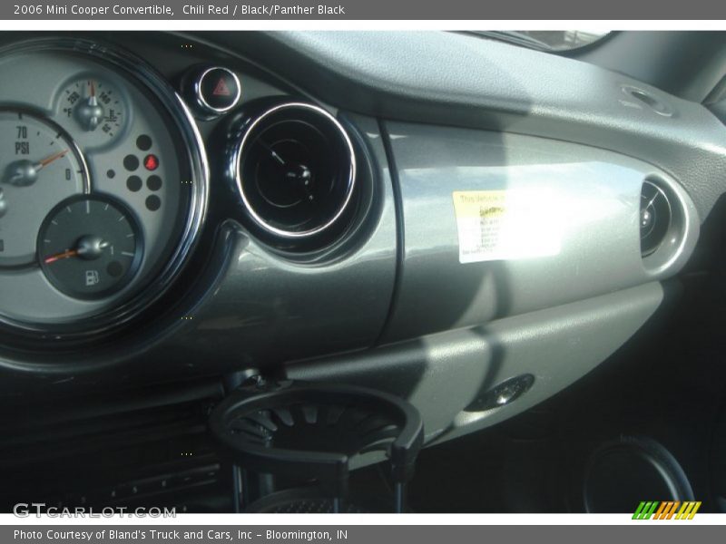 Chili Red / Black/Panther Black 2006 Mini Cooper Convertible