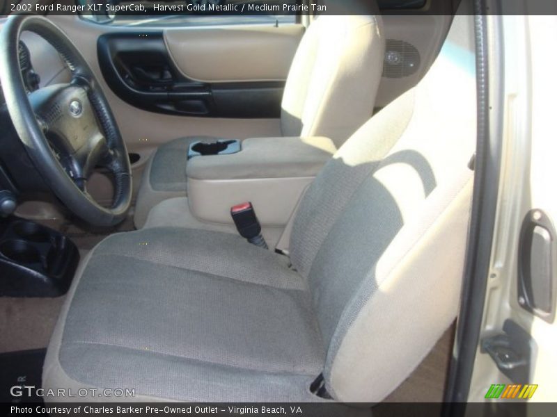 Harvest Gold Metallic / Medium Prairie Tan 2002 Ford Ranger XLT SuperCab