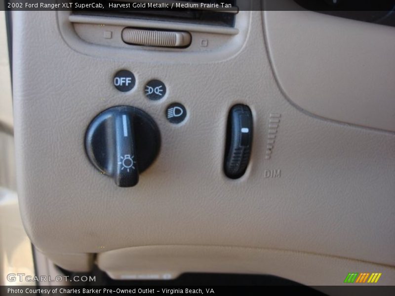 Harvest Gold Metallic / Medium Prairie Tan 2002 Ford Ranger XLT SuperCab