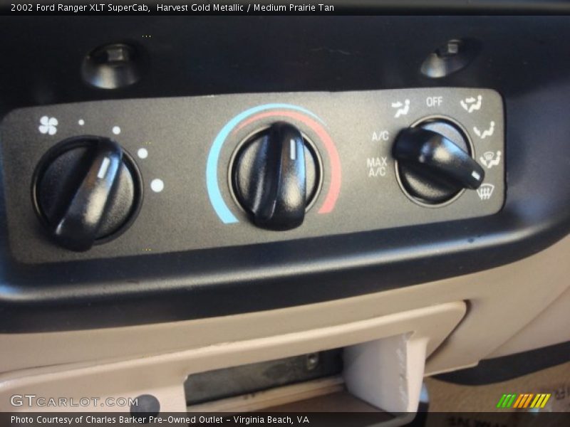 Harvest Gold Metallic / Medium Prairie Tan 2002 Ford Ranger XLT SuperCab