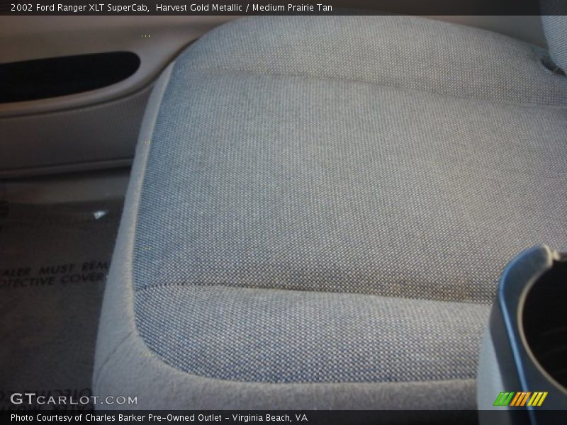 Harvest Gold Metallic / Medium Prairie Tan 2002 Ford Ranger XLT SuperCab