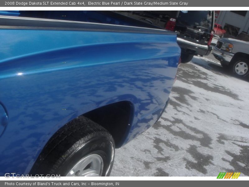 Electric Blue Pearl / Dark Slate Gray/Medium Slate Gray 2008 Dodge Dakota SLT Extended Cab 4x4