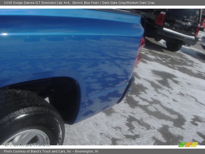 Electric Blue Pearl / Dark Slate Gray/Medium Slate Gray 2008 Dodge Dakota SLT Extended Cab 4x4
