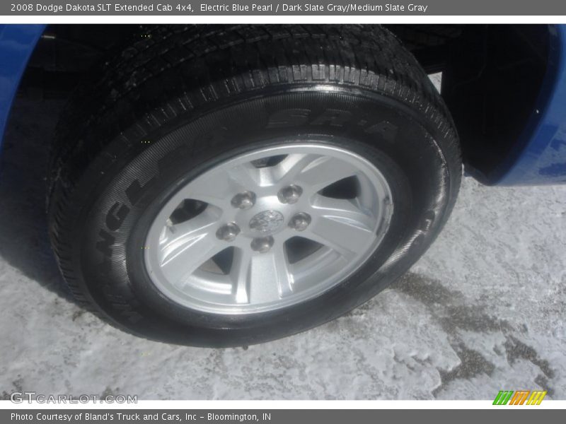 Electric Blue Pearl / Dark Slate Gray/Medium Slate Gray 2008 Dodge Dakota SLT Extended Cab 4x4