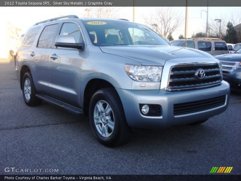 Silver Sky Metallic / Graphite Gray 2012 Toyota Sequoia SR5