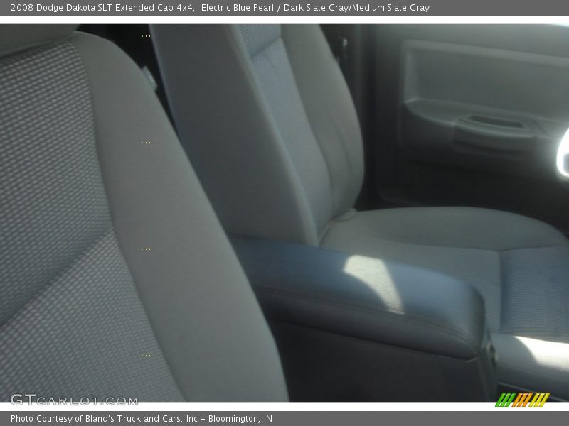 Electric Blue Pearl / Dark Slate Gray/Medium Slate Gray 2008 Dodge Dakota SLT Extended Cab 4x4