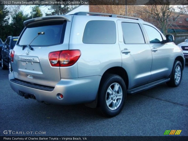 Silver Sky Metallic / Graphite Gray 2012 Toyota Sequoia SR5