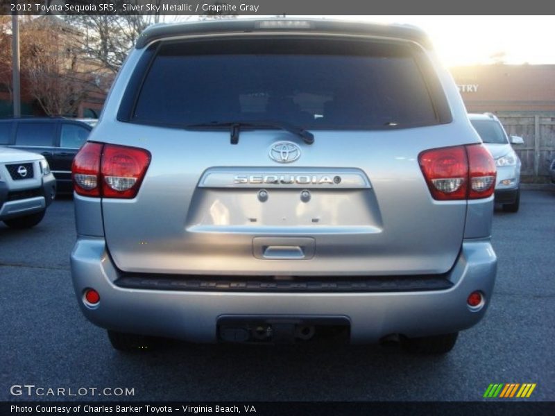 Silver Sky Metallic / Graphite Gray 2012 Toyota Sequoia SR5