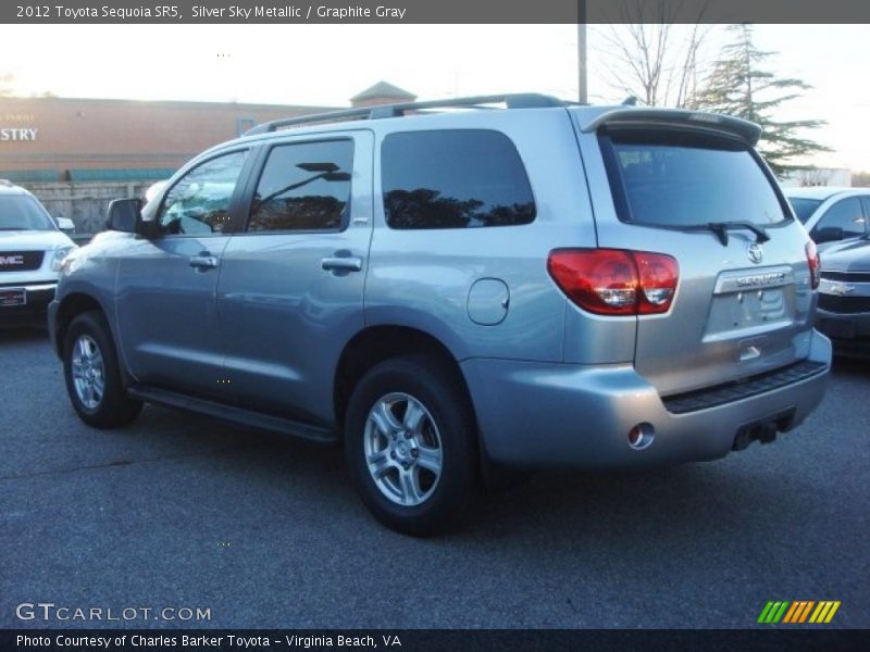 Silver Sky Metallic / Graphite Gray 2012 Toyota Sequoia SR5
