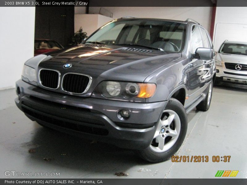 Steel Grey Metallic / Gray 2003 BMW X5 3.0i