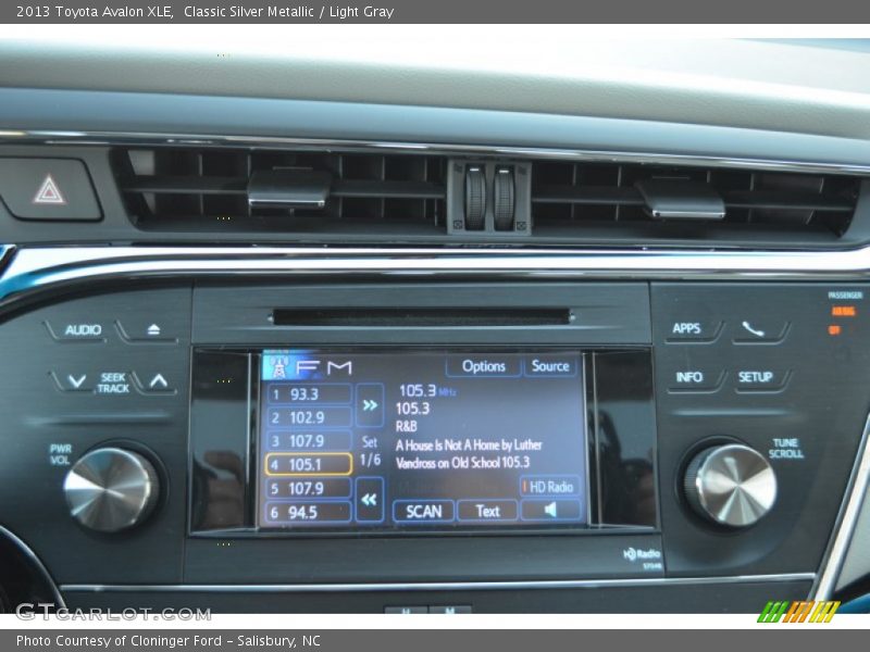 Classic Silver Metallic / Light Gray 2013 Toyota Avalon XLE