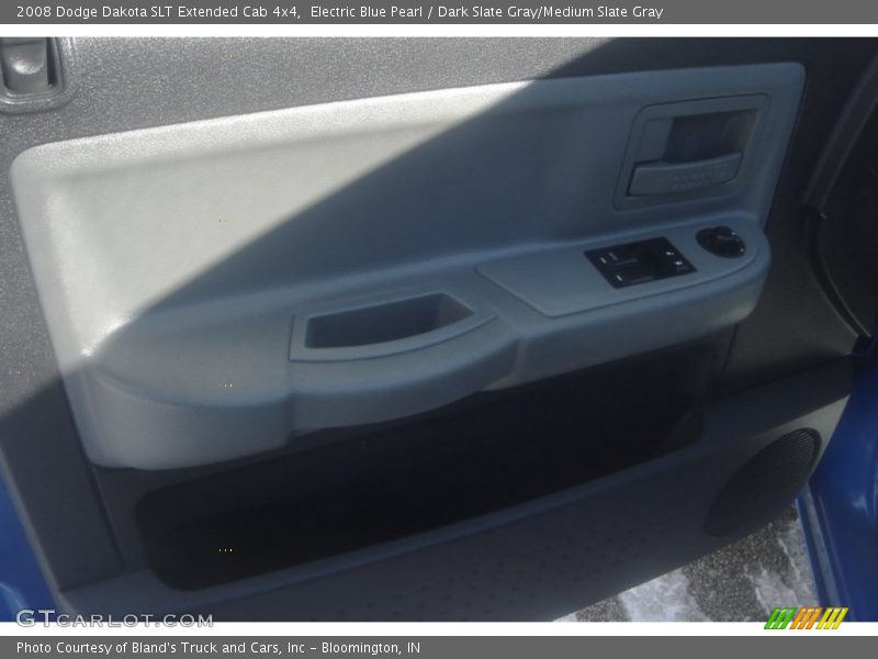 Electric Blue Pearl / Dark Slate Gray/Medium Slate Gray 2008 Dodge Dakota SLT Extended Cab 4x4
