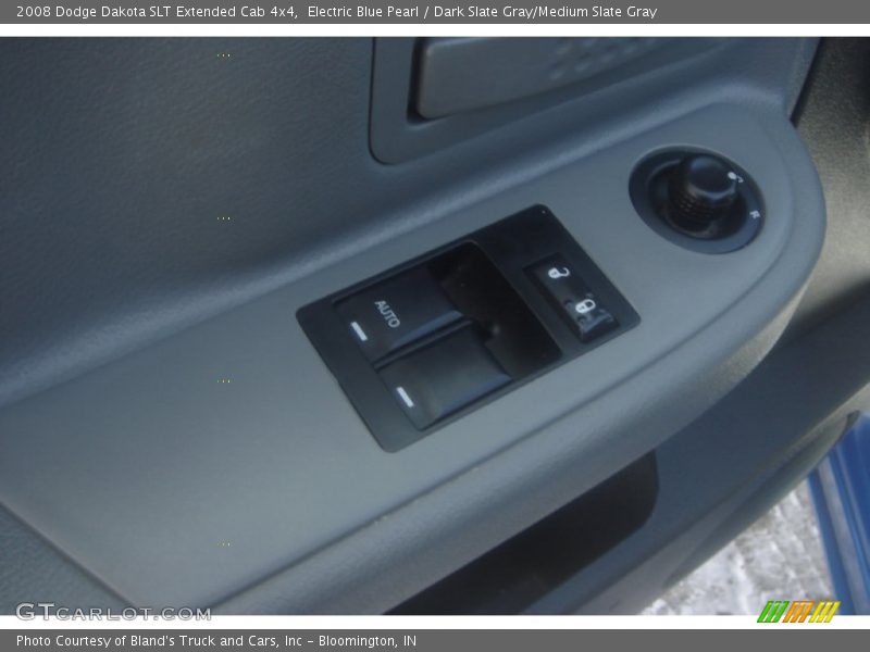 Electric Blue Pearl / Dark Slate Gray/Medium Slate Gray 2008 Dodge Dakota SLT Extended Cab 4x4