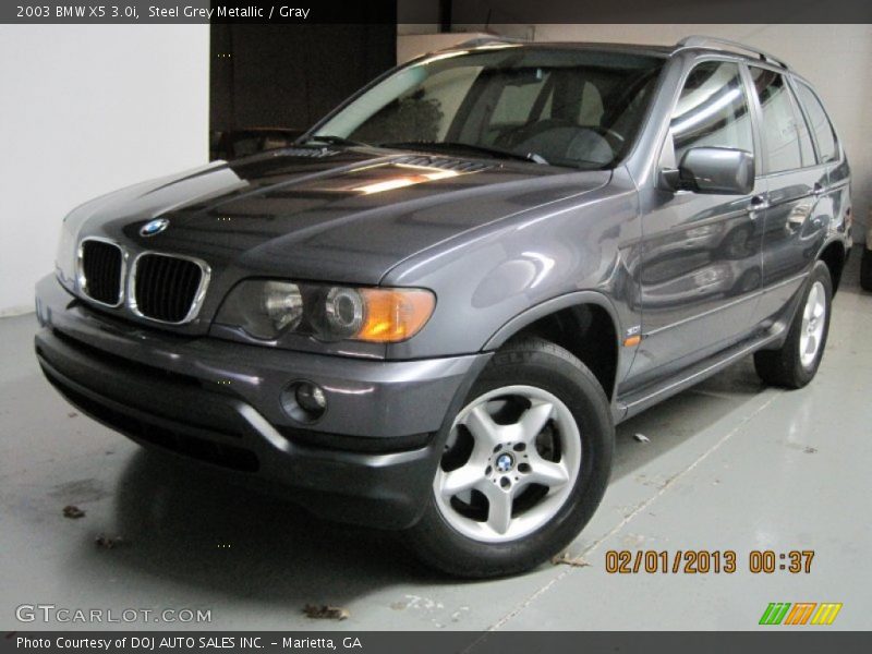 Steel Grey Metallic / Gray 2003 BMW X5 3.0i