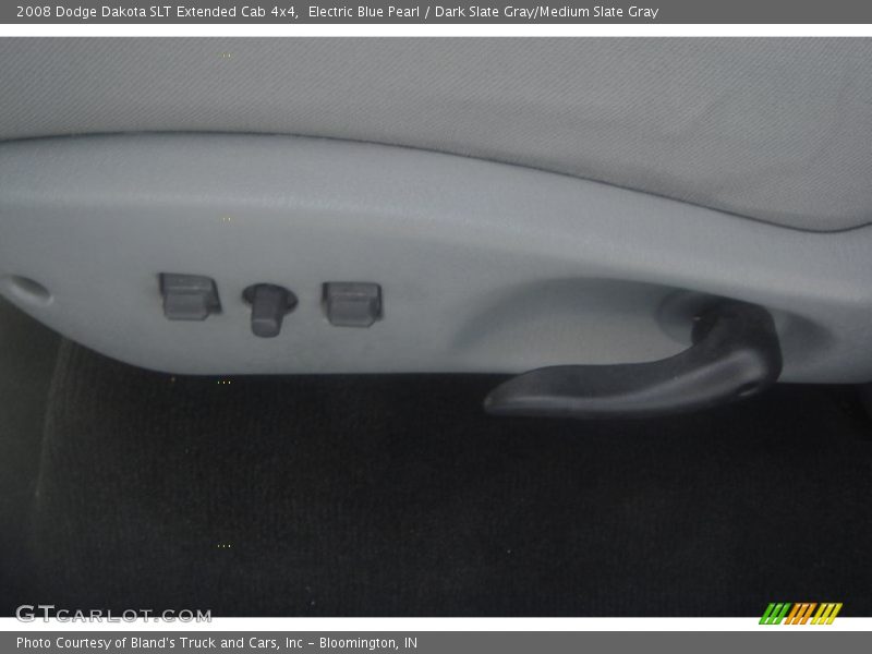 Electric Blue Pearl / Dark Slate Gray/Medium Slate Gray 2008 Dodge Dakota SLT Extended Cab 4x4