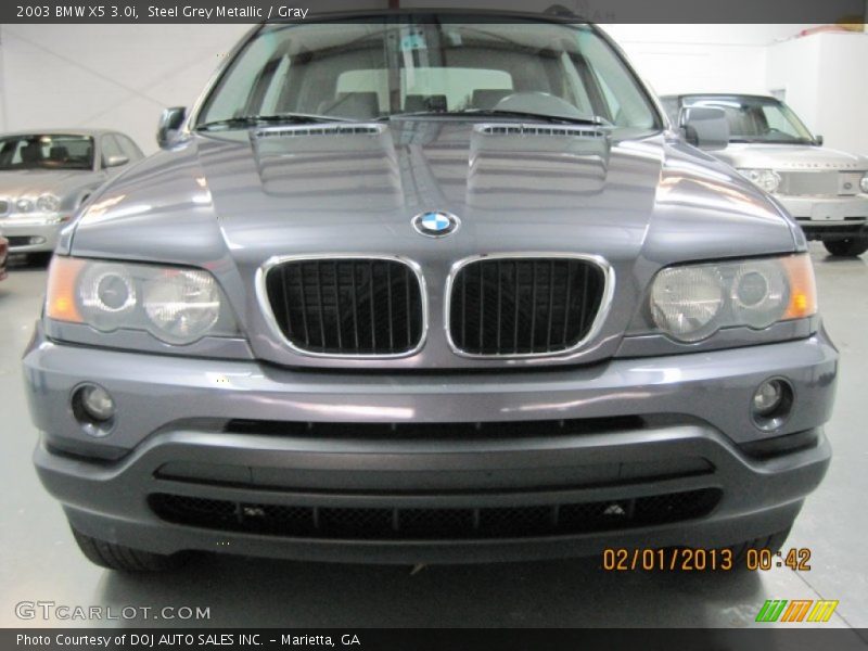 Steel Grey Metallic / Gray 2003 BMW X5 3.0i