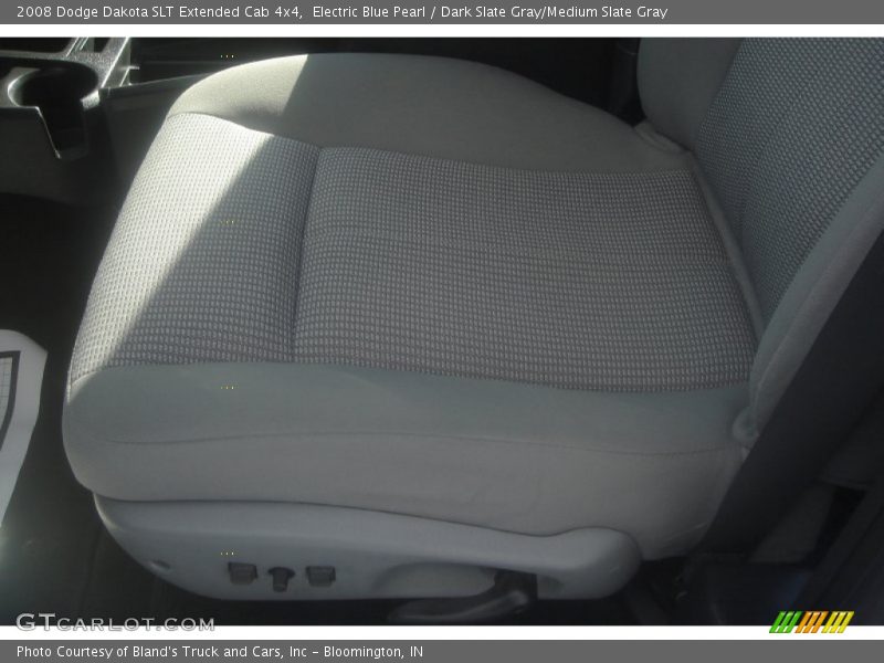 Electric Blue Pearl / Dark Slate Gray/Medium Slate Gray 2008 Dodge Dakota SLT Extended Cab 4x4