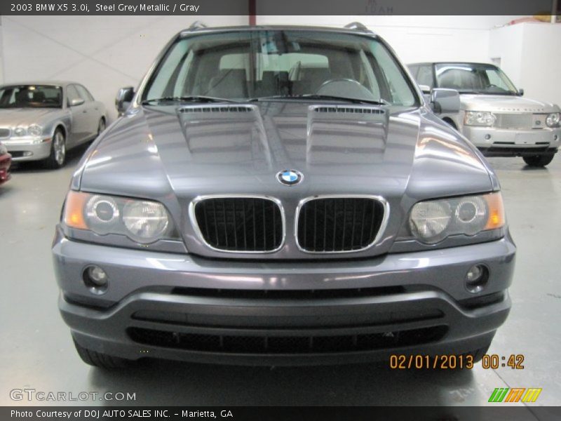 Steel Grey Metallic / Gray 2003 BMW X5 3.0i